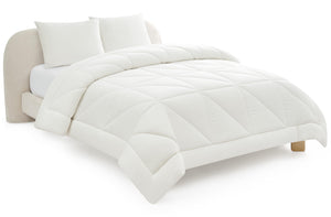Reversible Comforter Set with Down Alternative Fill & Pillow Shams