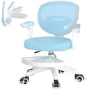 Adjustable Kids Desk Chair with Footrest & Flip-Up Armrest