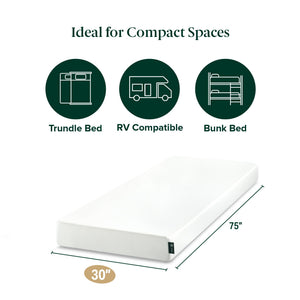 5 Inch Memory Foam Mattress – Narrow Twin & Twin