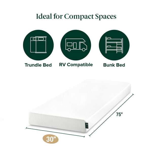 5 Inch Memory Foam Mattress – Narrow Twin & Twin