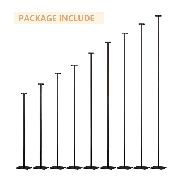 60-Inch 9-Arm Floor Candelabra Holder | Tall Metal Candlestick Stand