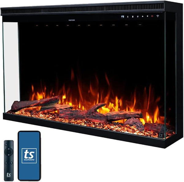 3-Sided Smart Electric Fireplace