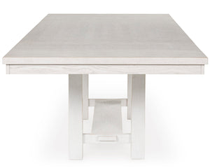 Extendable Farmhouse Dining Table with Removable Leaves – Seats 8