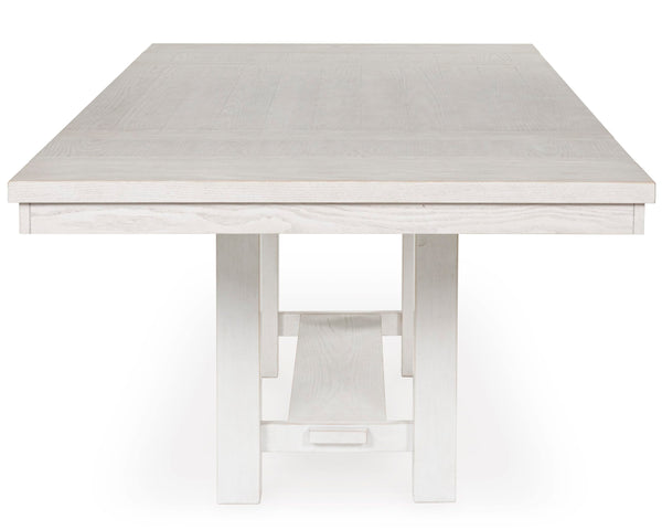 Extendable Farmhouse Dining Table with Removable Leaves – Seats 8