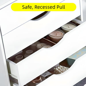 5-Drawer Mobile File Cabinet with Wheels