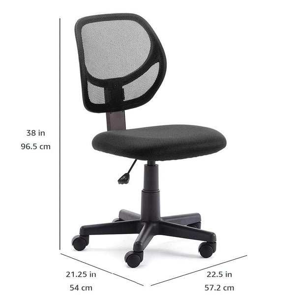 Low Back Mesh Office Chair with Adjustable Height & Swivel