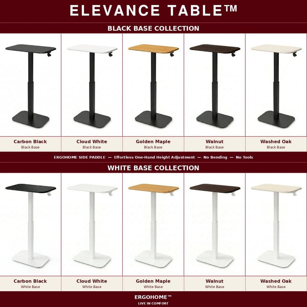 Height Adjustable C-Shape Side Table