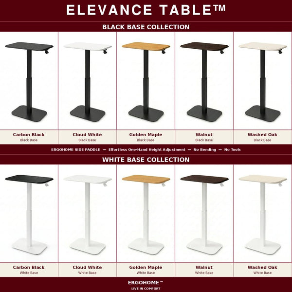 Height Adjustable C-Shape Side Table