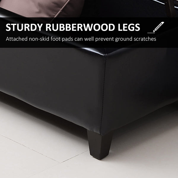 51" Tufted Ottoman Storage Bench with Lift Top