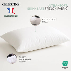 Microfiber Bed Pillows Set of 4 – Down Alternative, Queen & King