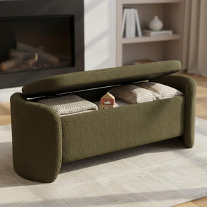 50-Inch Storage Ottoman Bench