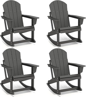 HDPE Adirondack Rocking Chair – Outdoor Porch Rocker