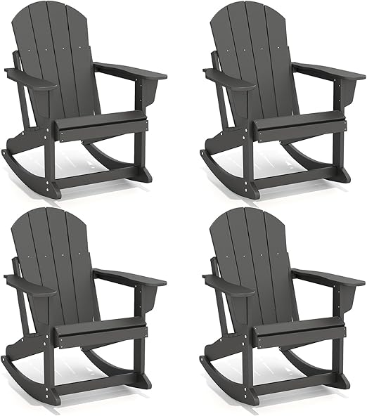 HDPE Adirondack Rocking Chair – Outdoor Porch Rocker