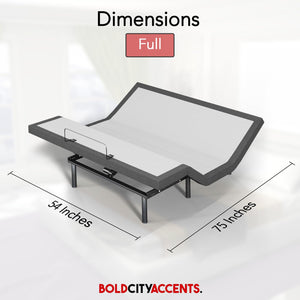 Adjustable Bed Frame with Wireless Remote, Zero Gravity & Massage