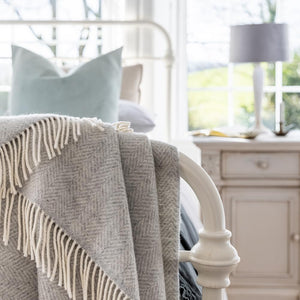 Merino Cashmere Wool Throw Blanket