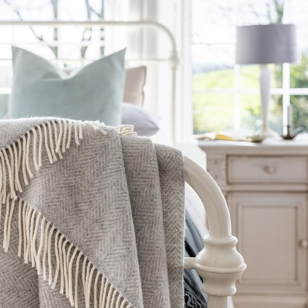 Merino Cashmere Wool Throw Blanket
