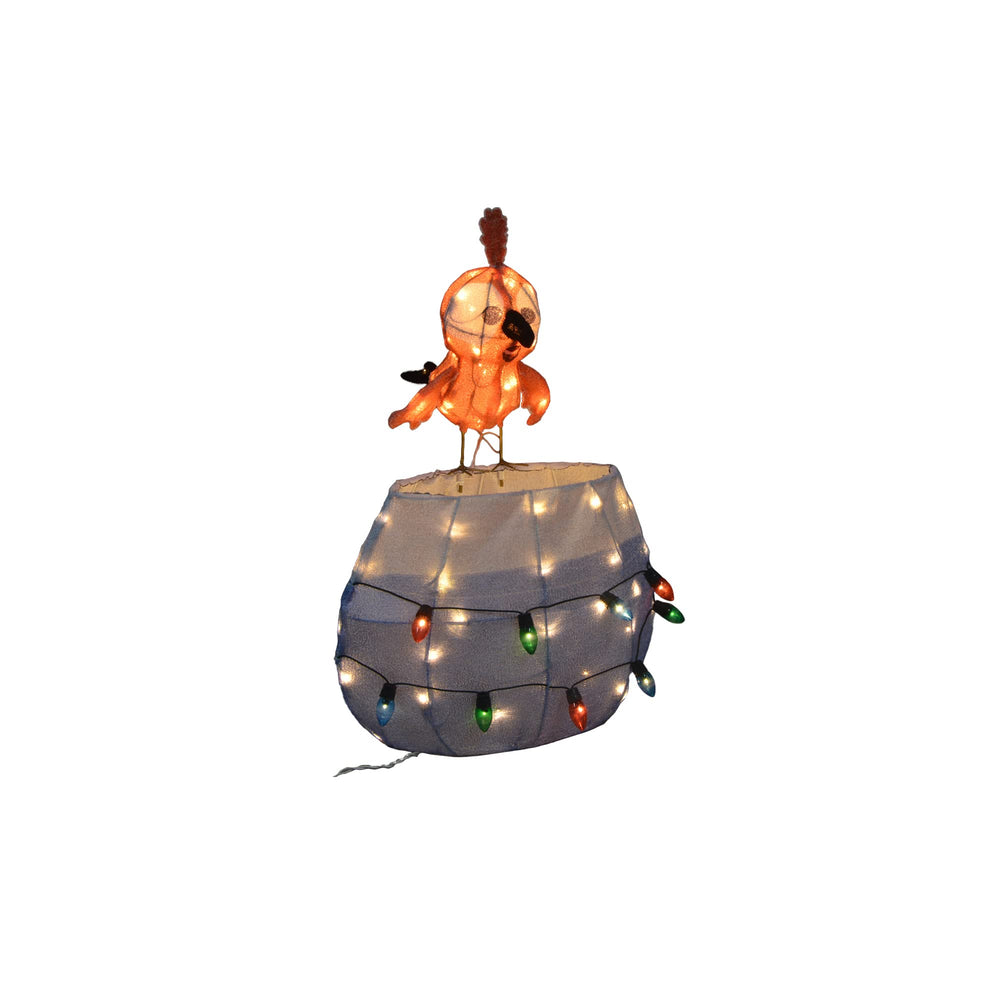 28-Inch 3D Pre-Lit Bird That Swims Christmas Yard Decoration