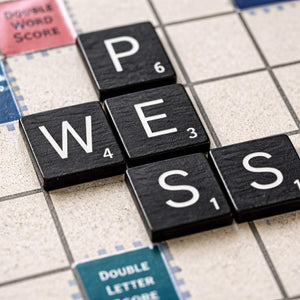 Oversized Magnetic Wall Word Game Board with Chalkboard & Storage