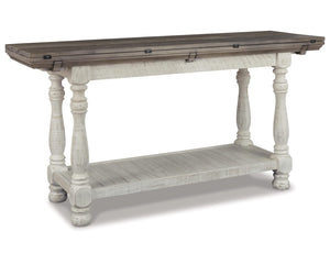 Farmhouse Flip Top Sofa Table – Gray & White