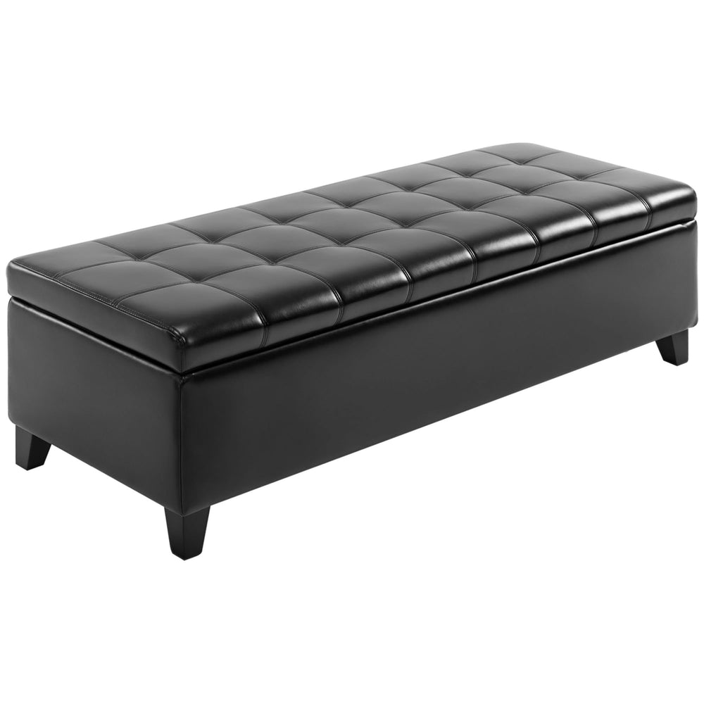 51" Tufted Ottoman Storage Bench with Lift Top