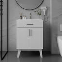 24-Inch Bathroom Vanity with Ceramic Sink & Soft-Close Cabinet
