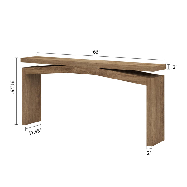 63-Inch Farmhouse Console Table