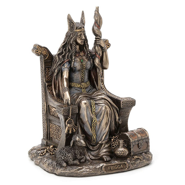 Norse Goddess Frigga Cold Cast Bronze Statue