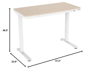 Electric Standing Desk with Drawer – Adjustable Height Sit-Stand Desk