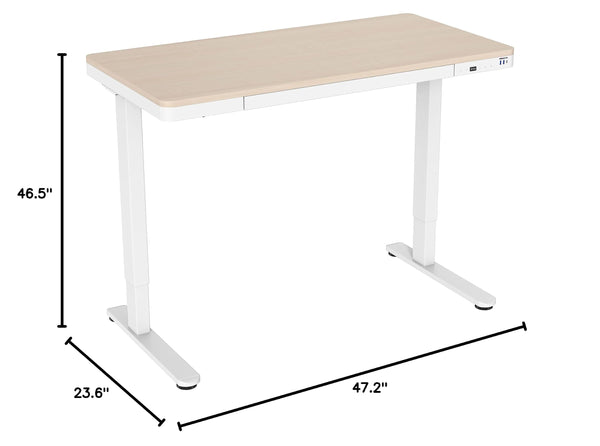 Electric Standing Desk with Drawer – Adjustable Height Sit-Stand Desk
