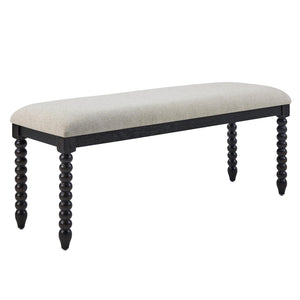 Upholstered Storage Bench with Wood Legs – 48" Entryway & Bedroom Ottoman
