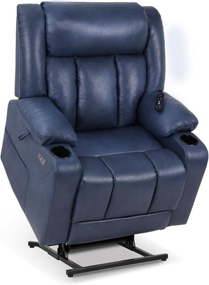 Power Lift Recliner Chair with Massage & Heat — Oversized, 400 lbs