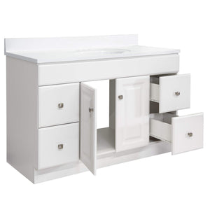 49-Inch Bathroom Vanity with Cultured Marble Top