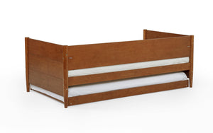 Mid-Century Modern Twin Daybed with Trundle