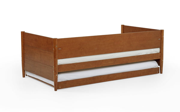 Mid-Century Modern Twin Daybed with Trundle
