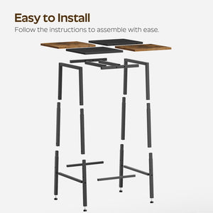 Square Bar Height Pub Table