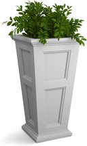 Tall Self-Watering Planter — 34" Polyethylene, UV & Weather Resistant, Indoor & Outdoor