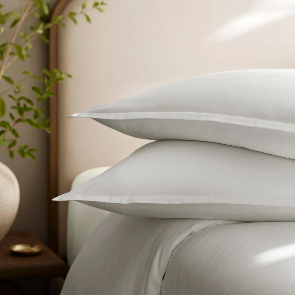 Organic Cotton Flannel Duvet Cover Set with Shams