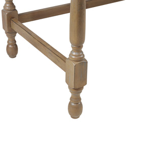 Farmhouse Writing Desk with Drawer – Natural Wood, 47.5"W
