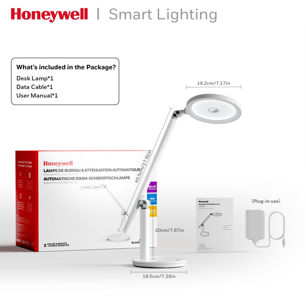 LED Desk Lamp 800LM Dimmable Eye-Caring Reading Light with Timer