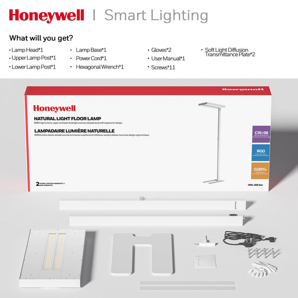 LED Floor Lamp with Eye Protection & Dimmer