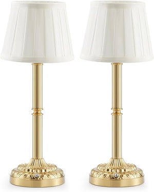 Rechargeable Cordless Table Lamp 2 Pack — Dimmable Touch Night Light