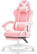 Ergonomic Gaming Chair with Footrest & Lumbar Support