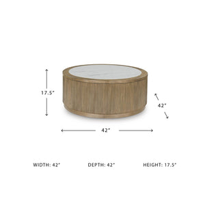 Contemporary Coffee Table with Casters