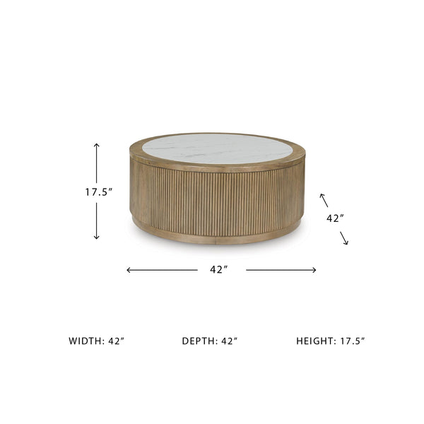 Contemporary Coffee Table with Casters