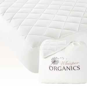 Organic Cotton Quilted Mattress Pad – 500 Thread Count, Deep Pocket