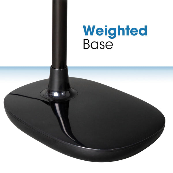 LED Floor Lamp with Adjustable Neck & 3 Color Temperatures