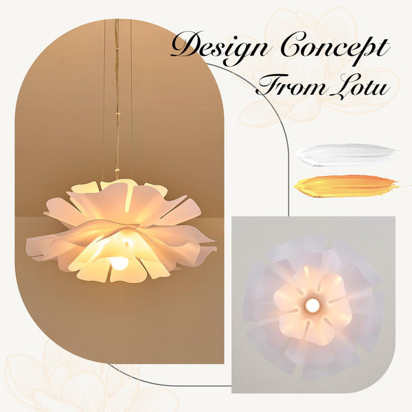 Floral Pendant Light – 2-Light Modern Chandelier