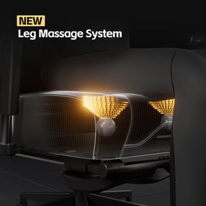 Ergonomic Gaming Chair with Lumbar Support, Massage & Heated Seat