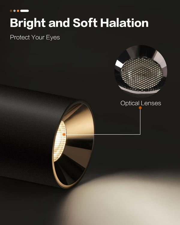 20W LED Flush Mount Ceiling Light – Dimmable COB Cylinder, 4000K