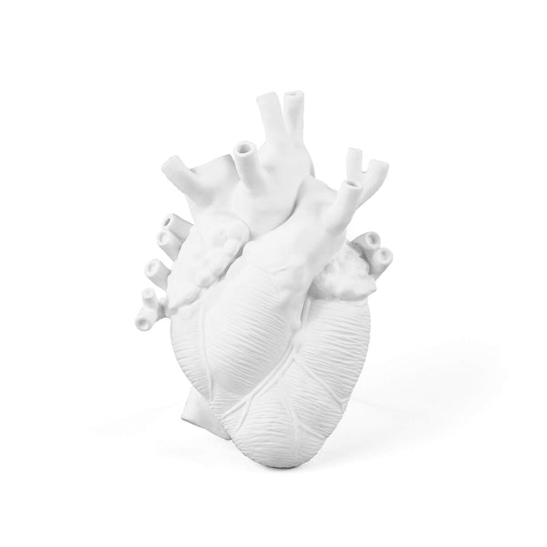 Heart-Shaped Porcelain Wall Vase
